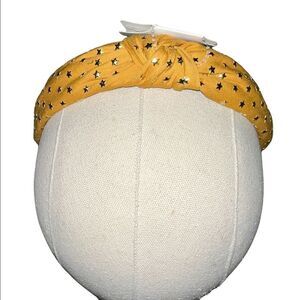 Lulla Collection by Bindaya Gold with Gold Stars Knotted Headband One Size New